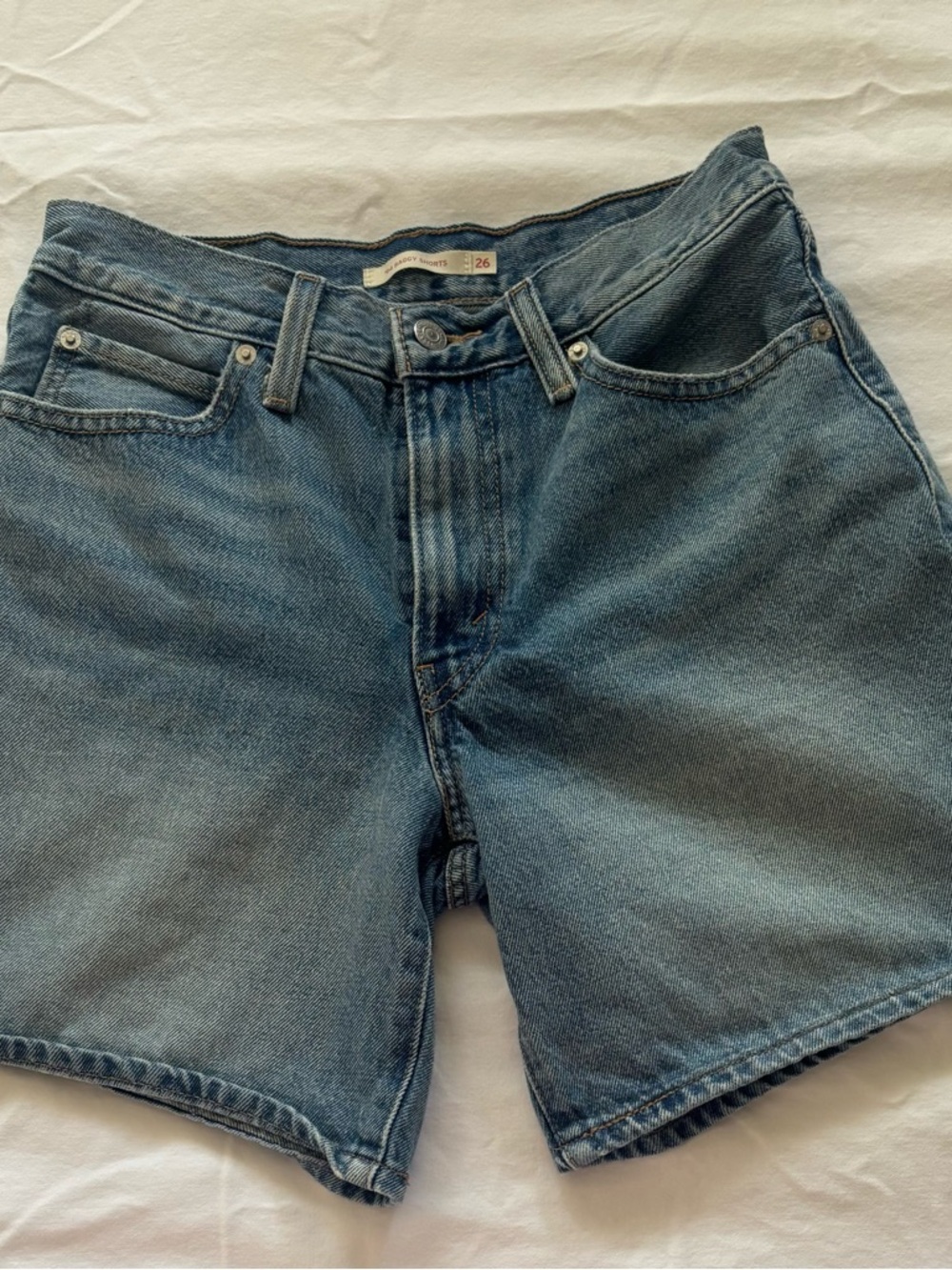 Levi's Women's Blue Denim Jean Shorts